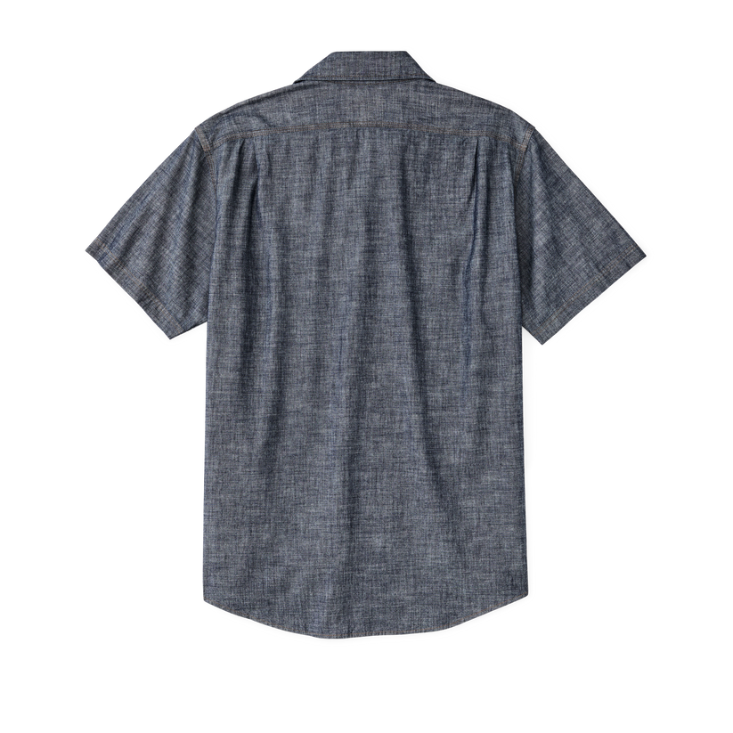 Filson Short Sleeve Chambray Shirt back