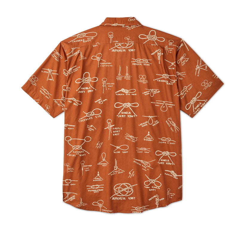Filson's Washed Short Sleeve Feather Cotton Shirt back