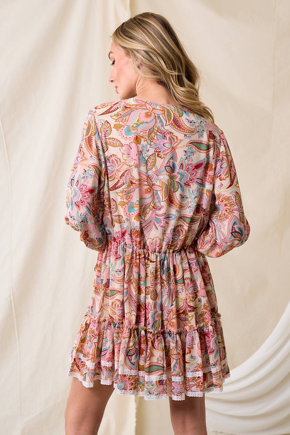 Paisley Floral Tier Dress