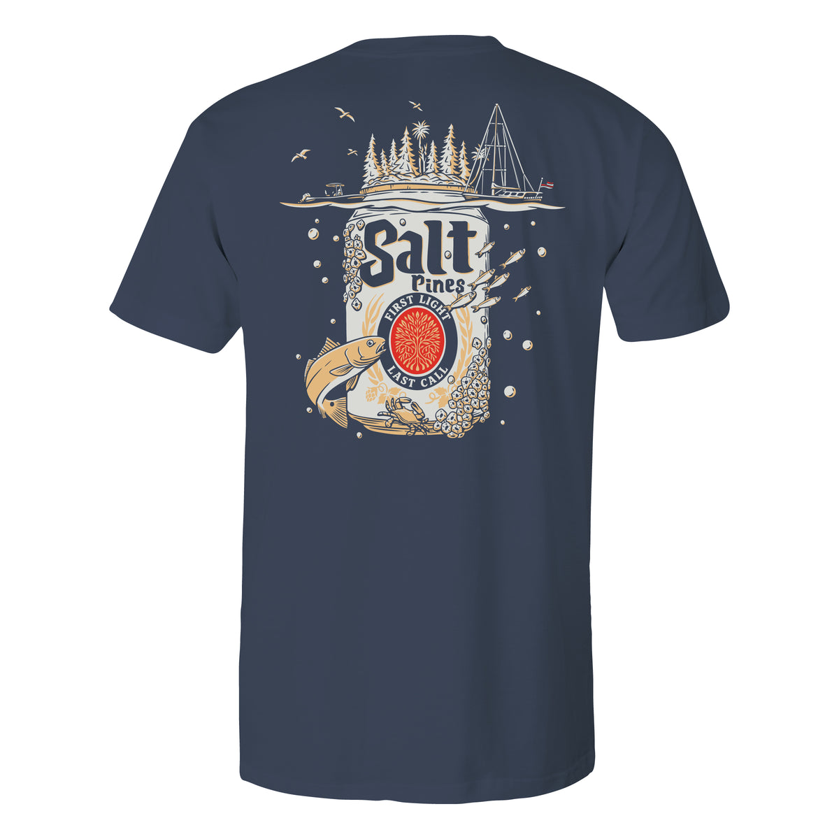 Beer Can Island Pocket Tee