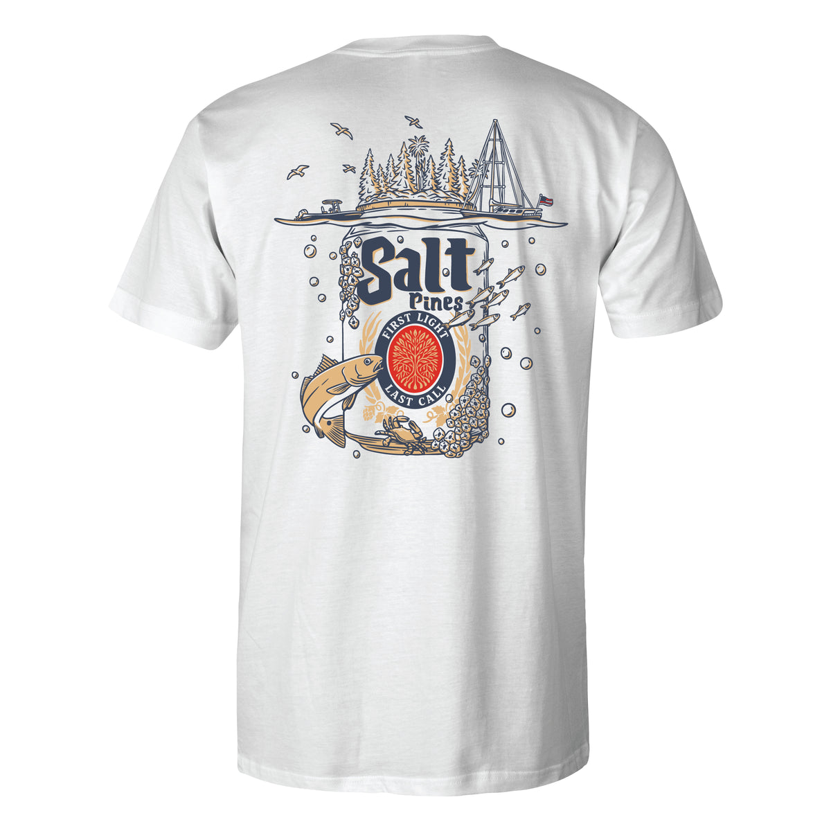 Beer Can Island Pocket Tee