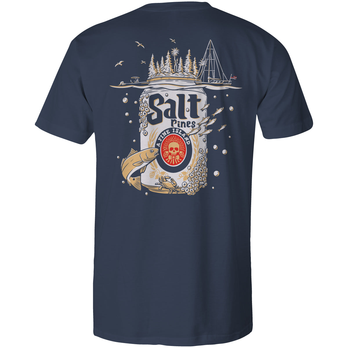 Beer Can Island Pocket Tee