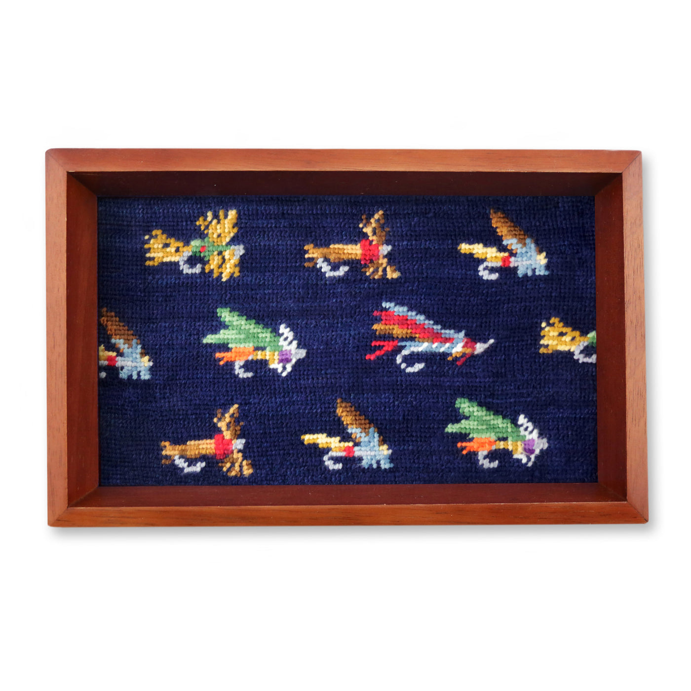 Fishing Flies Pattern Valet Tray