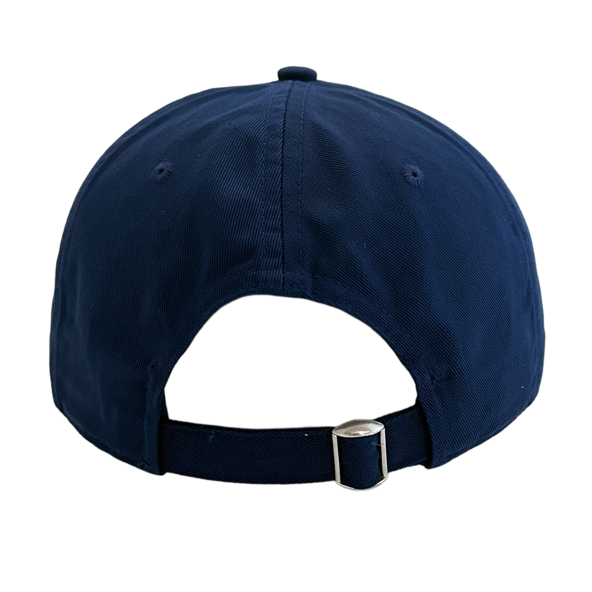 Back view of Smathers & Branson Jose Gasparilla Needlepoint Hat with adjustable leather strap and Salt Pines branding.