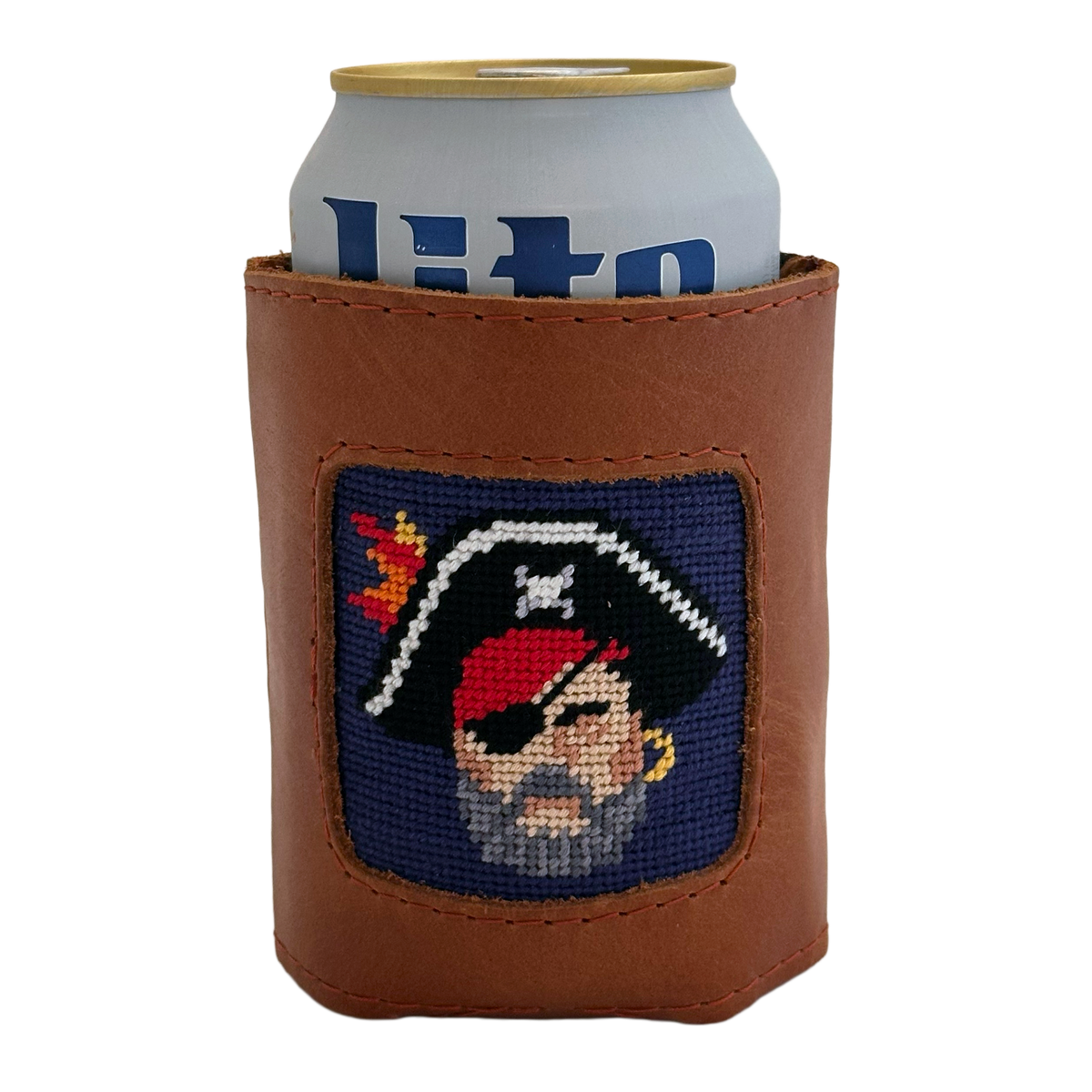 Pirate Needlepoint Can Cooler