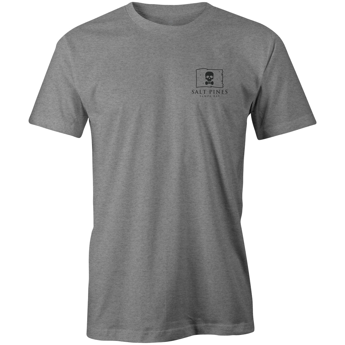 Proper Roger outline tee heather grey front