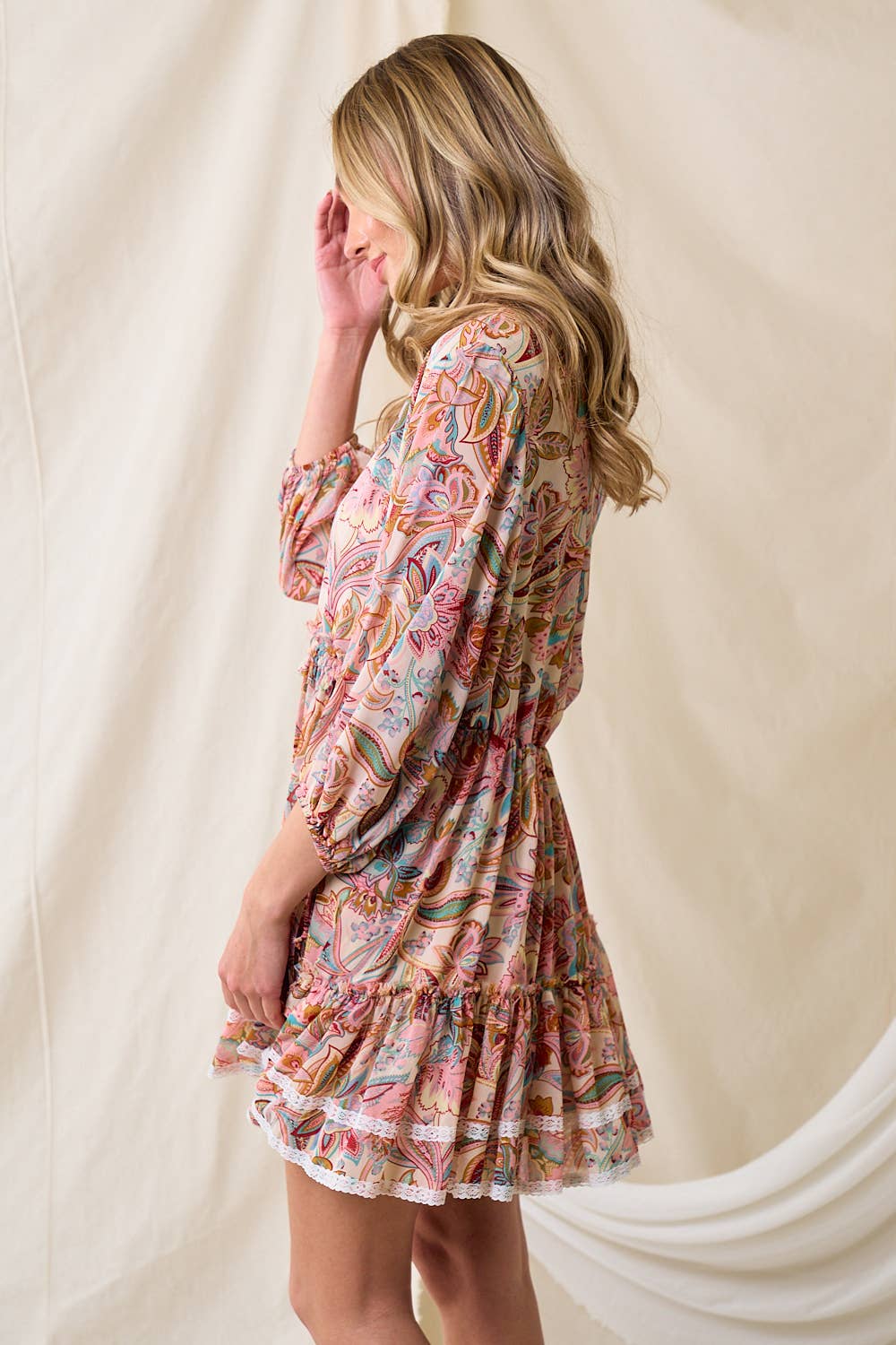 Paisley Floral Tier Dress