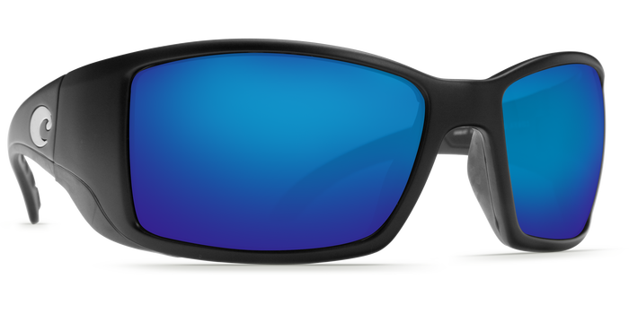 Costa Sunglasses Blackfin Matte Black/Blue Mirror 1
